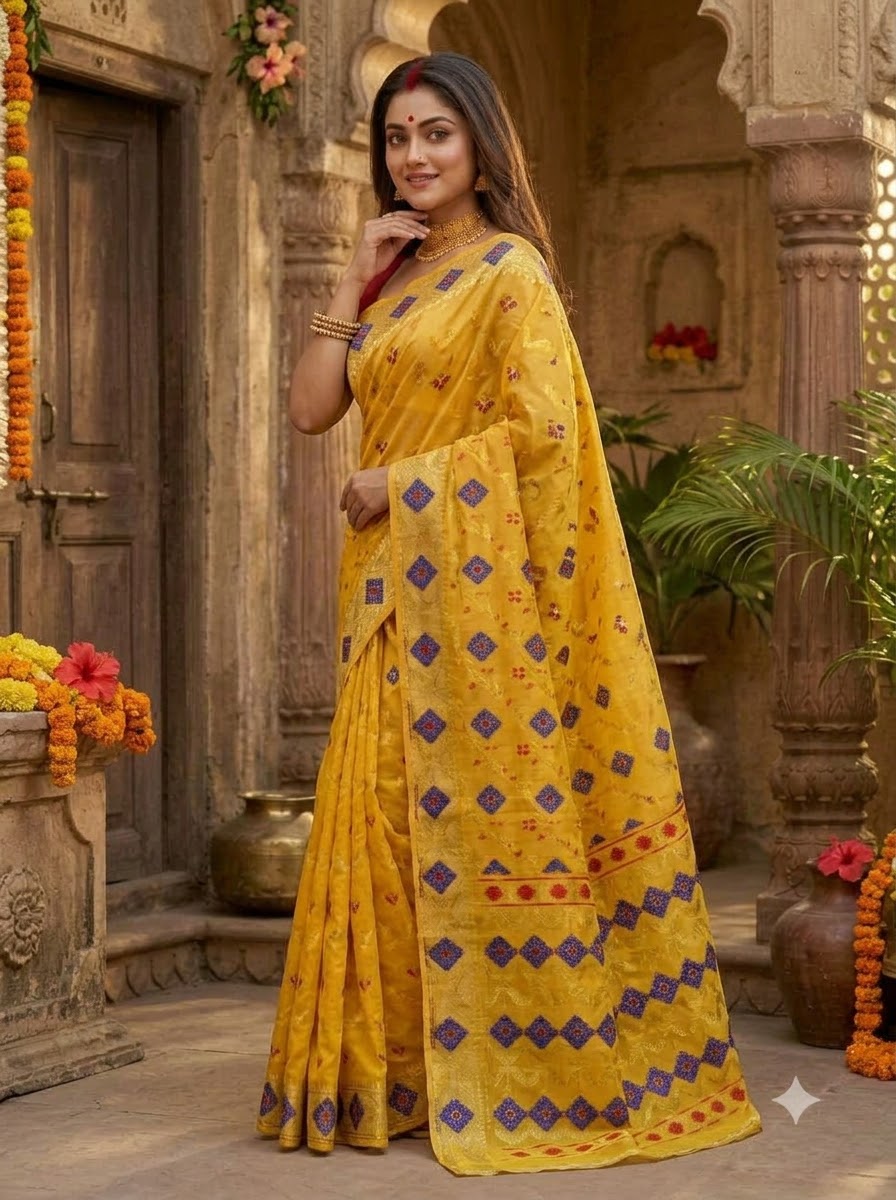 Bonediyana (বনেদিয়ানা)Bengal Jamdani Saree