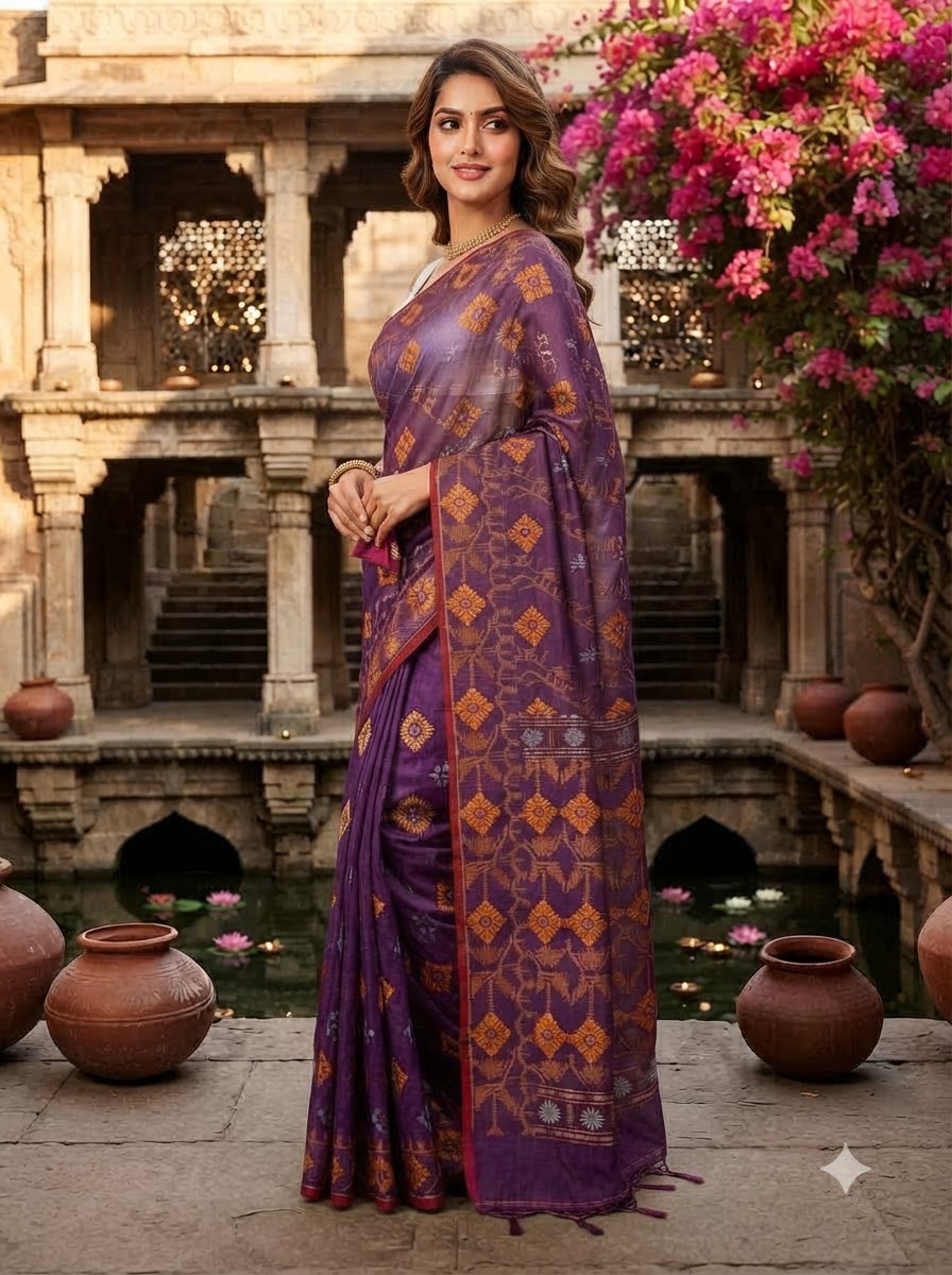 Bonediyana (বনেদিয়ানা)Bengal Jamdani Saree