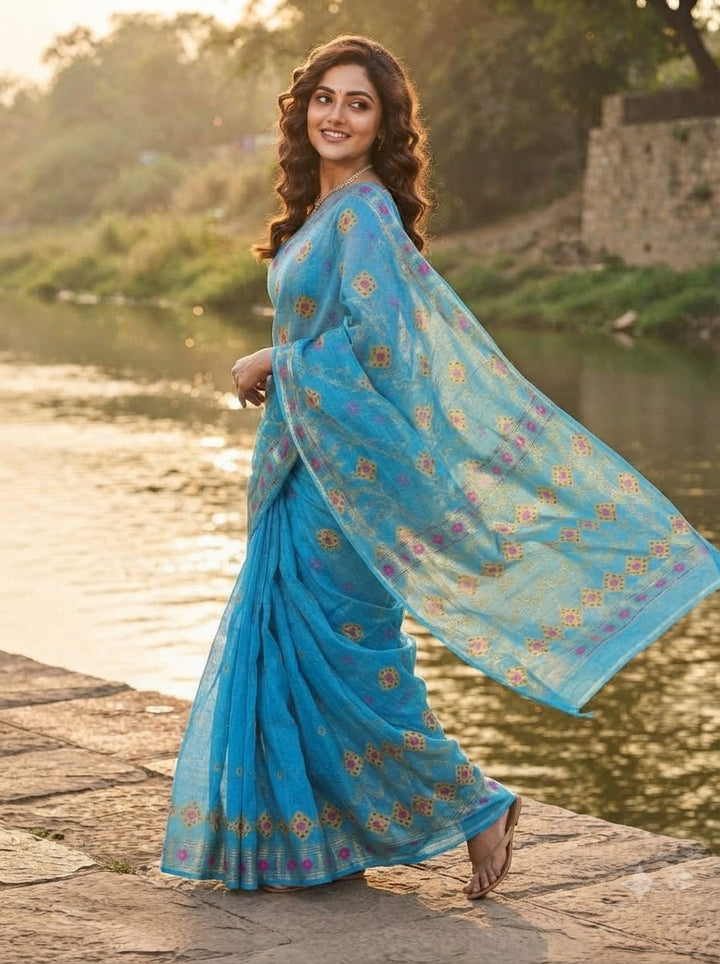 Bonediyana (বনেদিয়ানা)Bengal Jamdani Saree