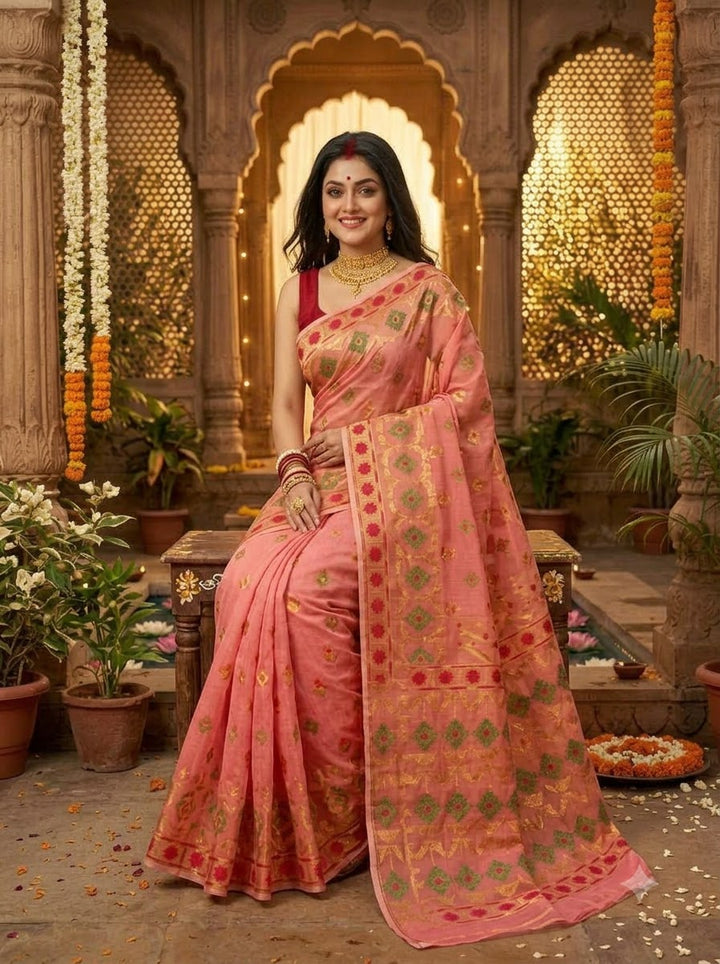 Bonediyana (বনেদিয়ানা)Bengal Jamdani Saree