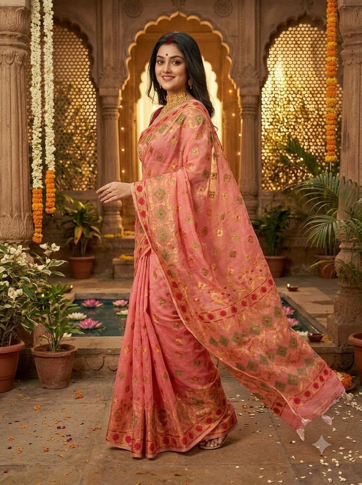Bonediyana (বনেদিয়ানা)Bengal Jamdani Saree