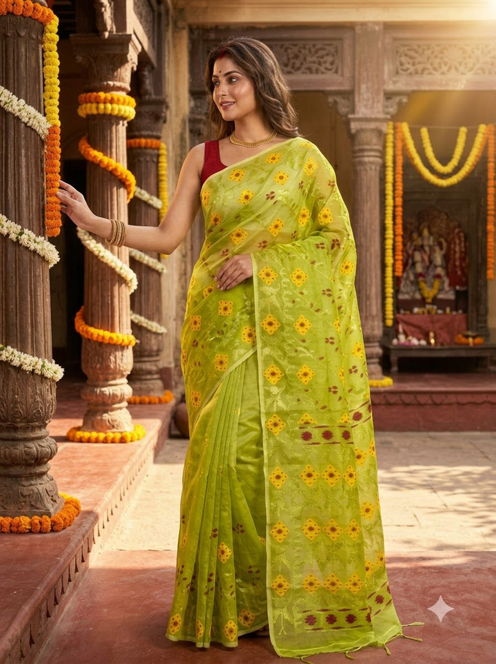 Bonediyana (বনেদিয়ানা)Bengal Jamdani Saree
