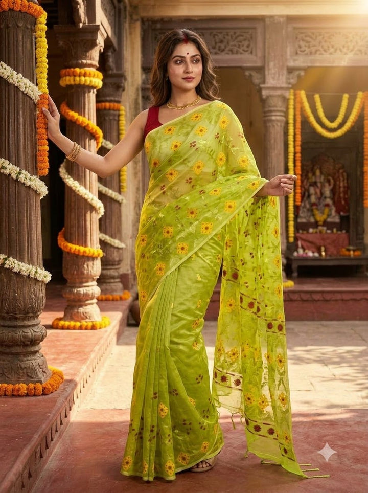 Bonediyana (বনেদিয়ানা)Bengal Jamdani Saree