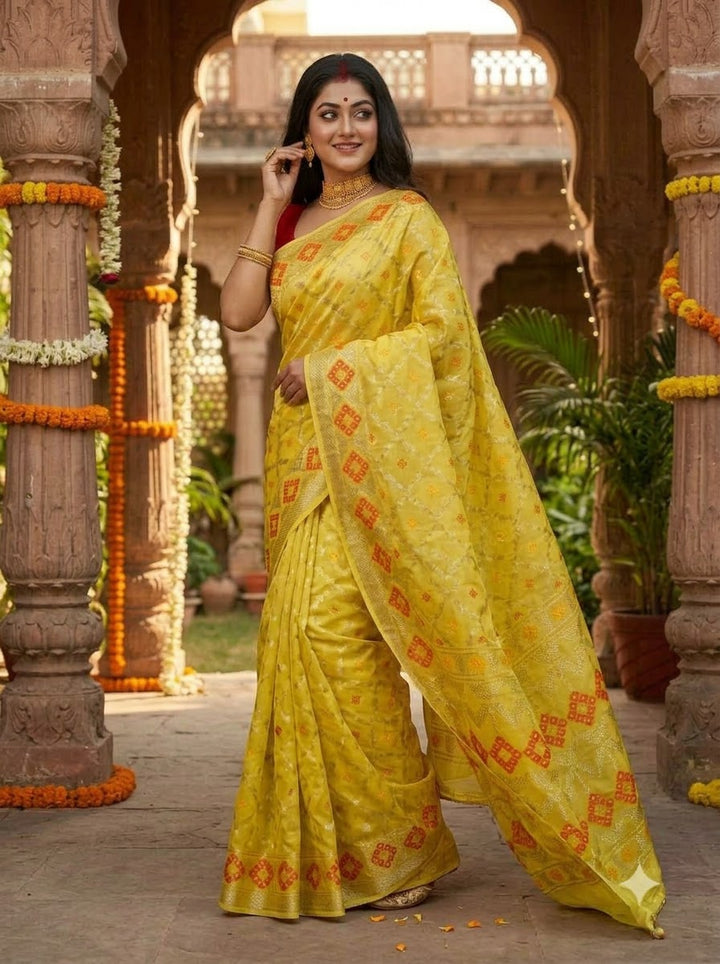 Bonediyana (বনেদিয়ানা)Bengal Jamdani Saree