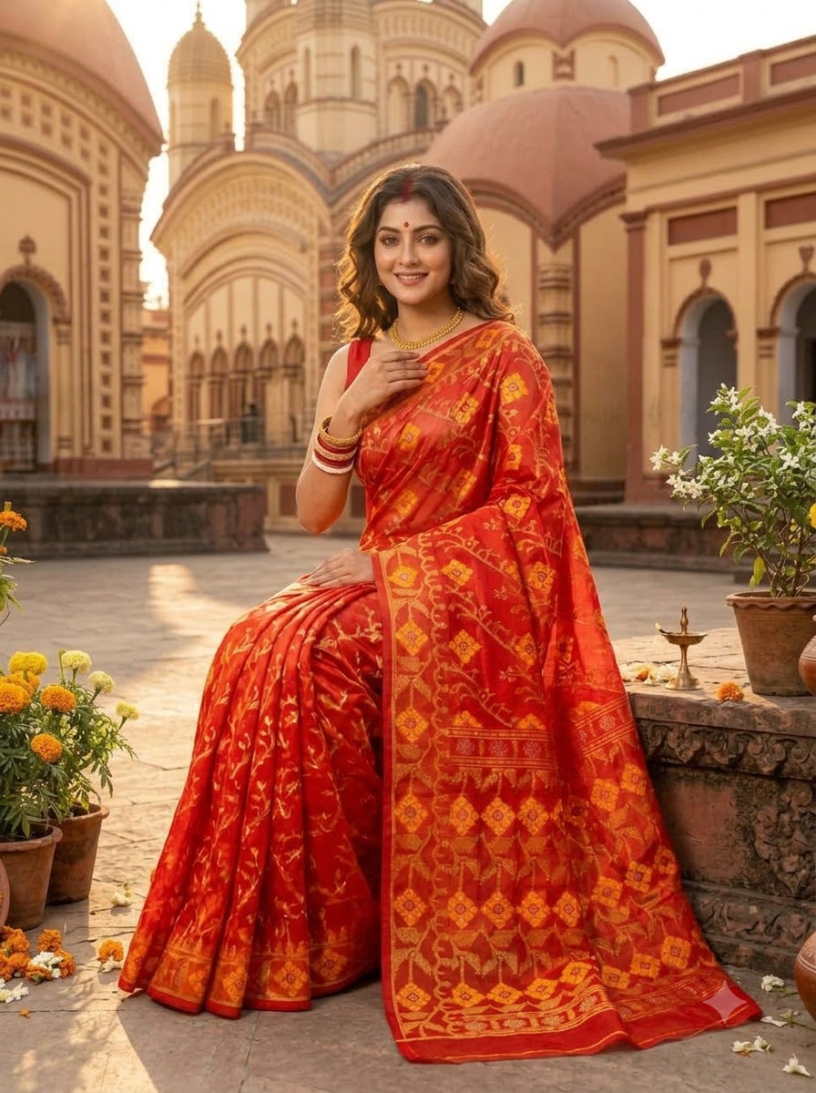 Bonediyana (বনেদিয়ানা)Bengal Jamdani Saree