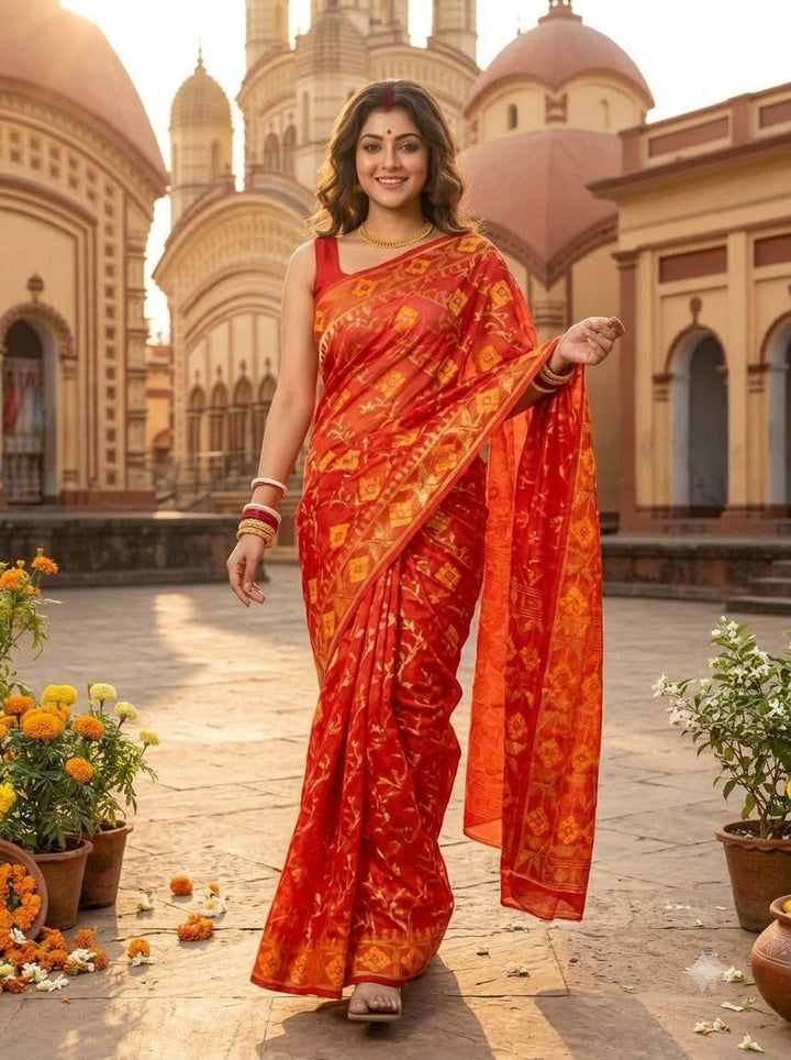 Bonediyana (বনেদিয়ানা)Bengal Jamdani Saree