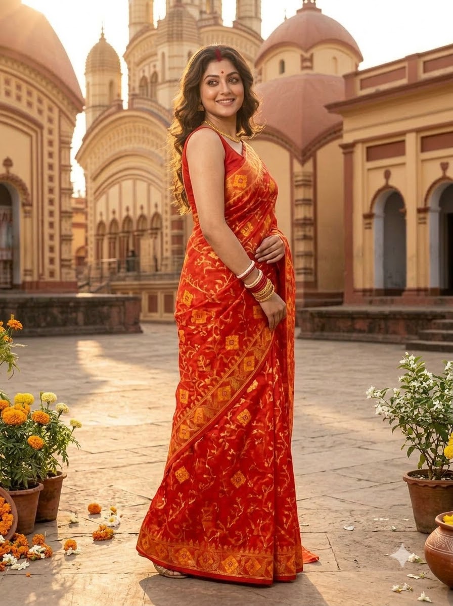 Bonediyana (বনেদিয়ানা)Bengal Jamdani Saree