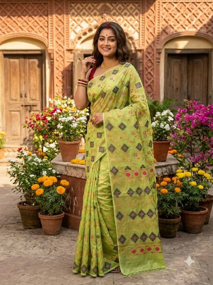 Bonediyana (বনেদিয়ানা)Bengal Jamdani Saree