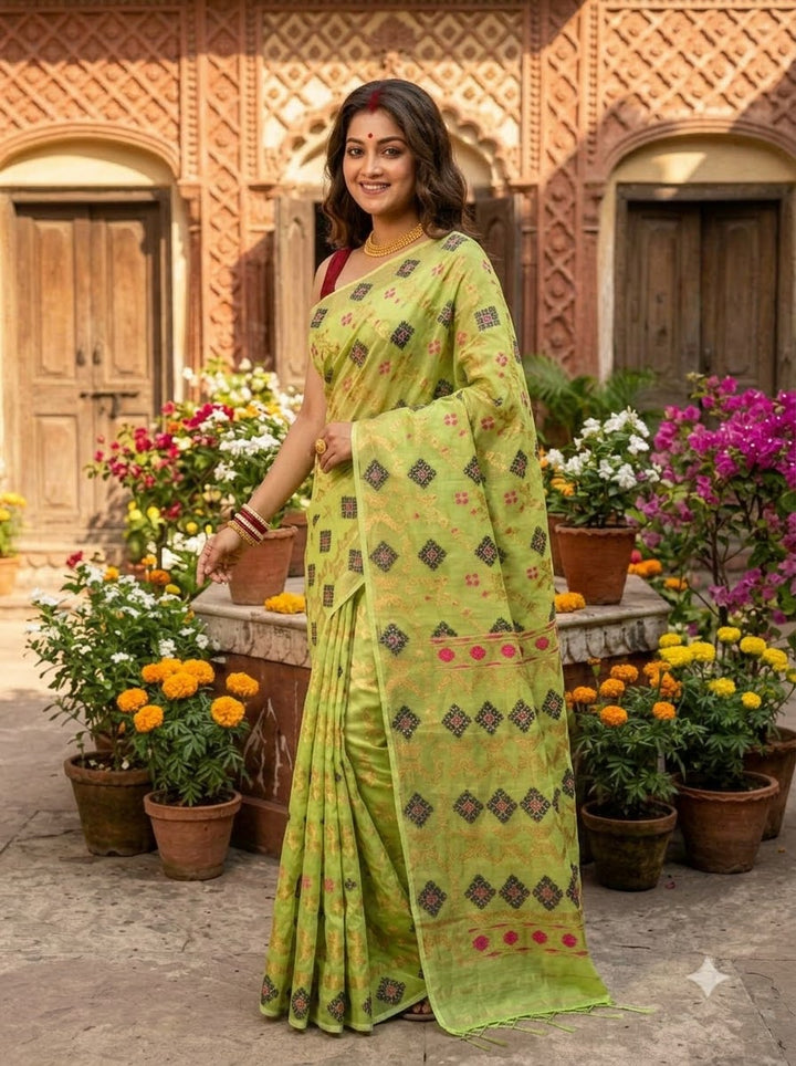 Bonediyana (বনেদিয়ানা)Bengal Jamdani Saree