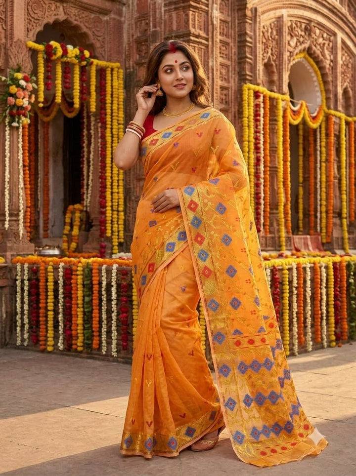 Bonediyana (বনেদিয়ানা)Bengal Jamdani Saree
