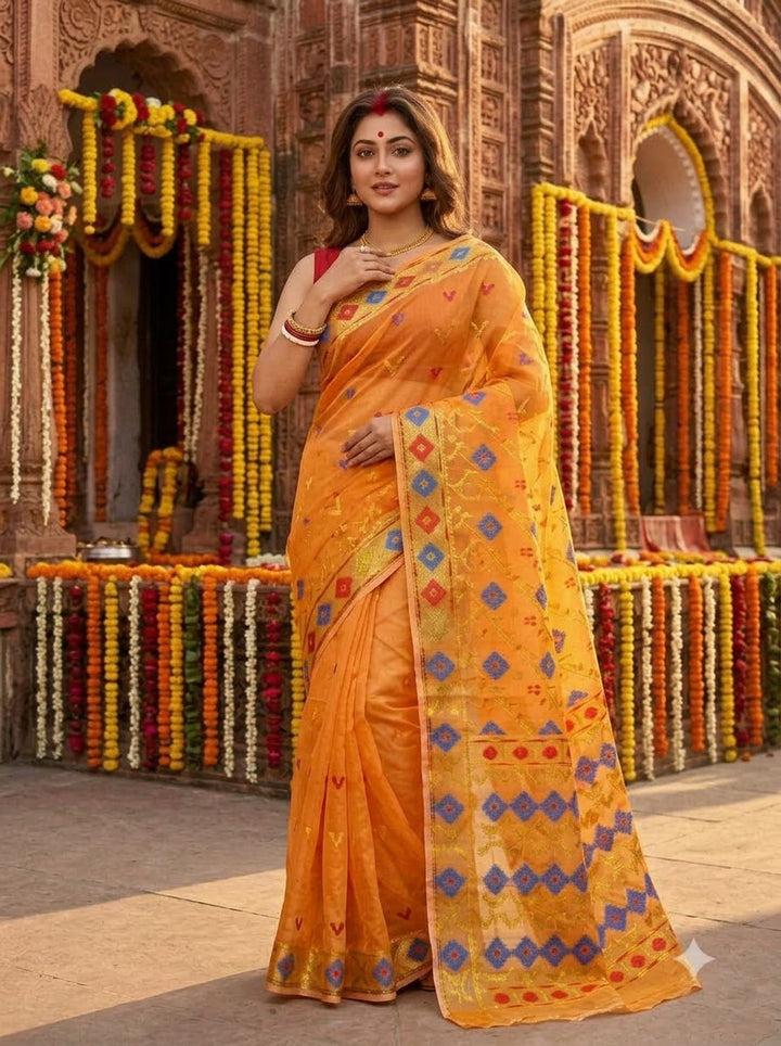 Bonediyana (বনেদিয়ানা)Bengal Jamdani Saree