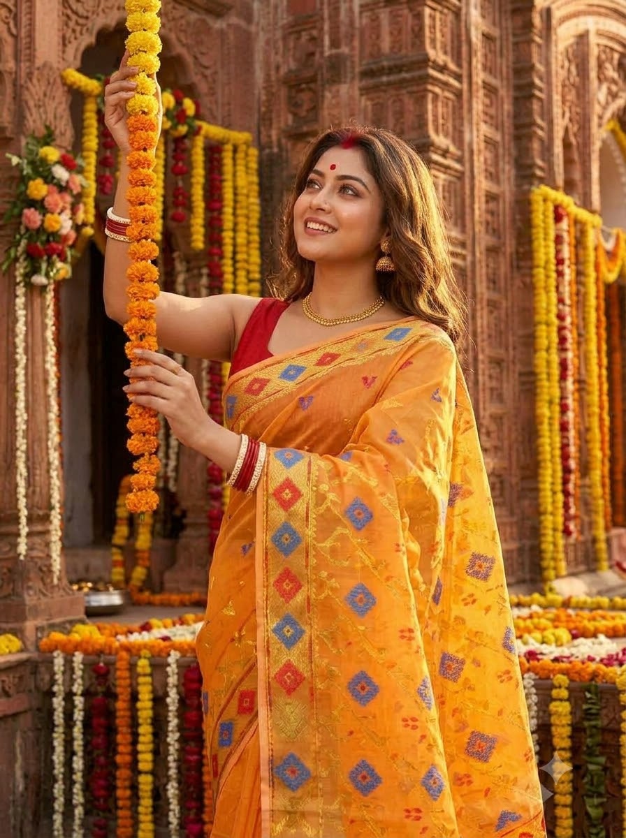Bonediyana (বনেদিয়ানা)Bengal Jamdani Saree