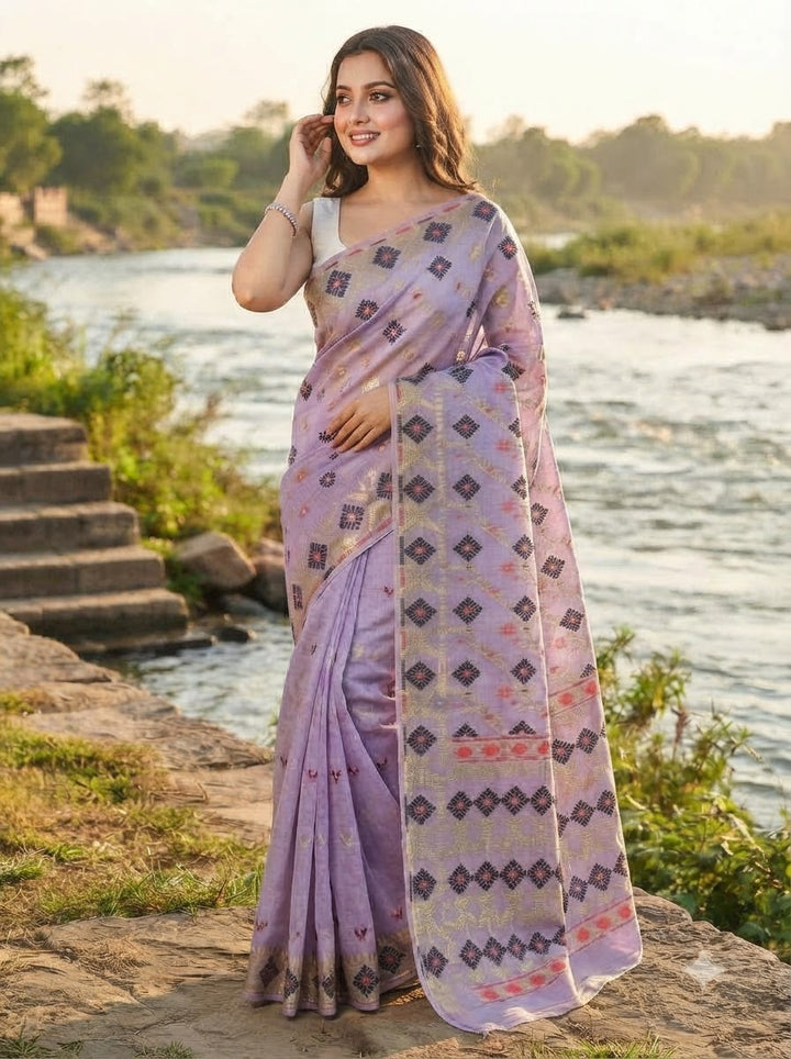 Bonediyana (বনেদিয়ানা)Bengal Jamdani Saree