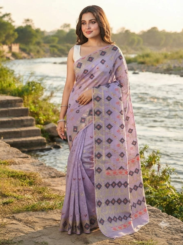 Bonediyana (বনেদিয়ানা)Bengal Jamdani Saree