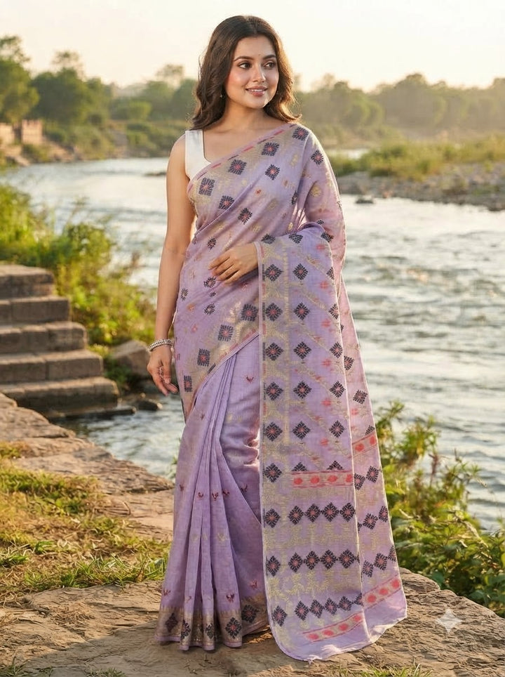 Bonediyana (বনেদিয়ানা)Bengal Jamdani Saree