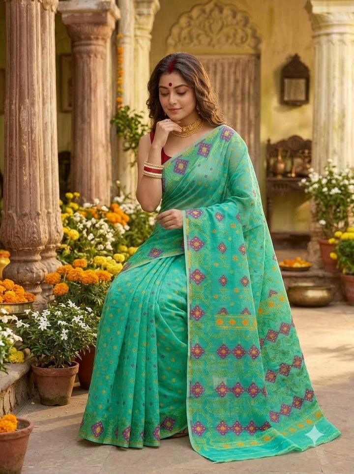 Bonediyana (বনেদিয়ানা)Bengal Jamdani Saree