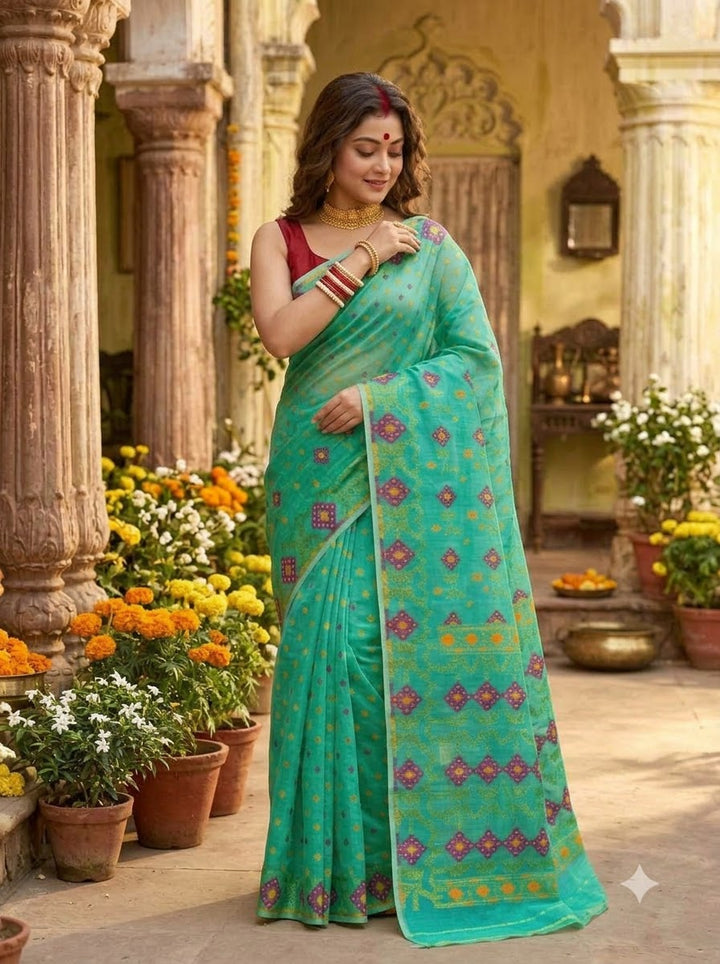 Bonediyana (বনেদিয়ানা)Bengal Jamdani Saree