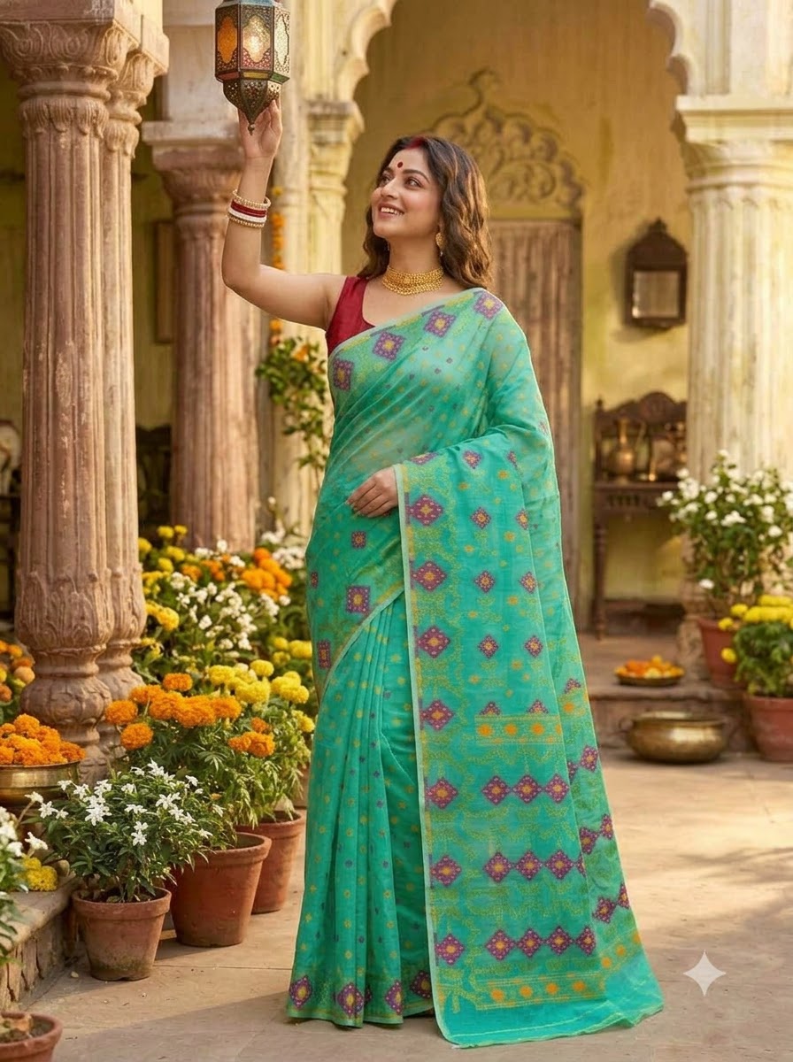 Bonediyana (বনেদিয়ানা)Bengal Jamdani Saree