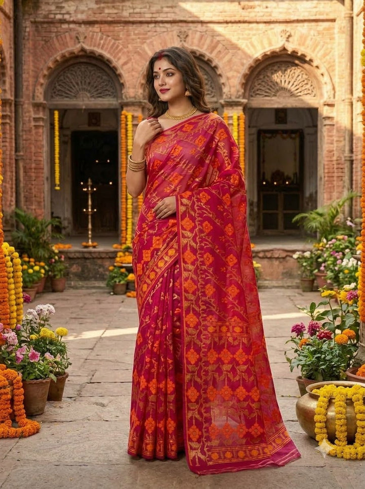 Bonediyana (বনেদিয়ানা)Bengal Jamdani Saree