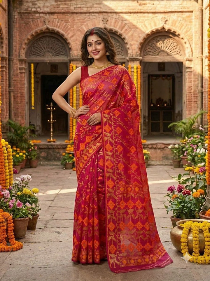 Bonediyana (বনেদিয়ানা)Bengal Jamdani Saree