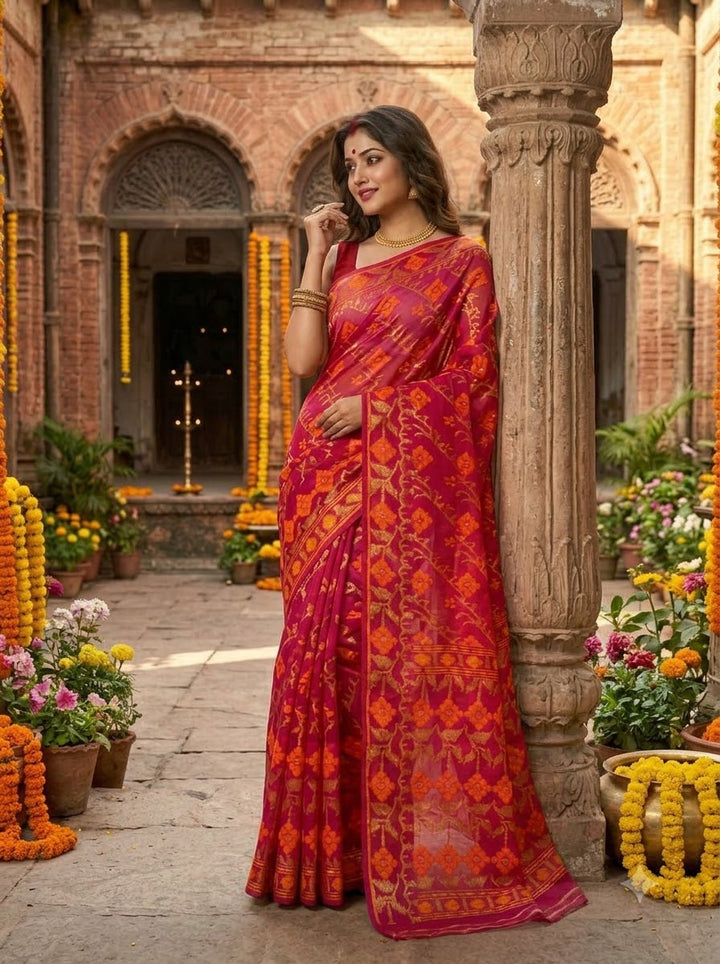 Bonediyana (বনেদিয়ানা)Bengal Jamdani Saree