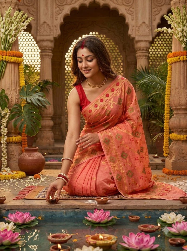Bonediyana (বনেদিয়ানা)Bengal Jamdani Saree