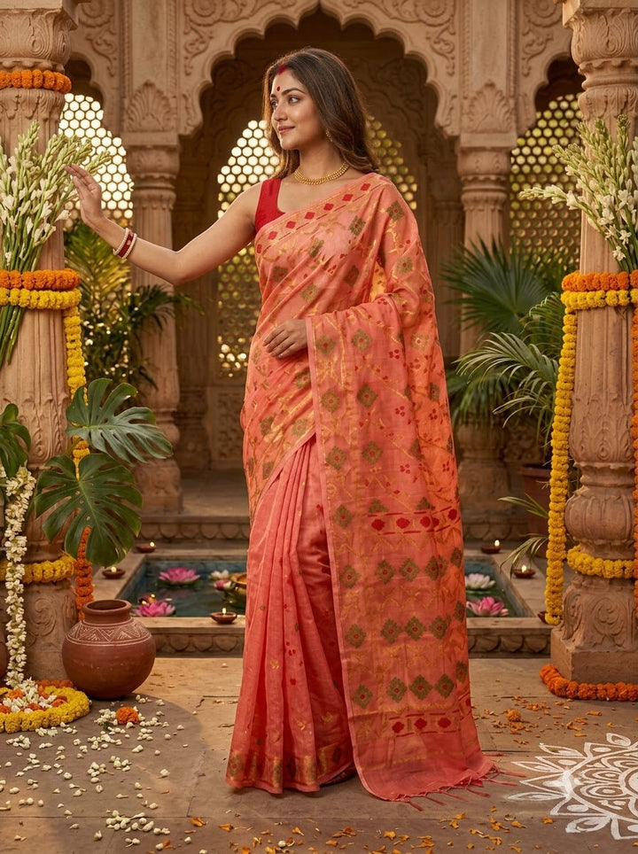 Bonediyana (বনেদিয়ানা)Bengal Jamdani Saree