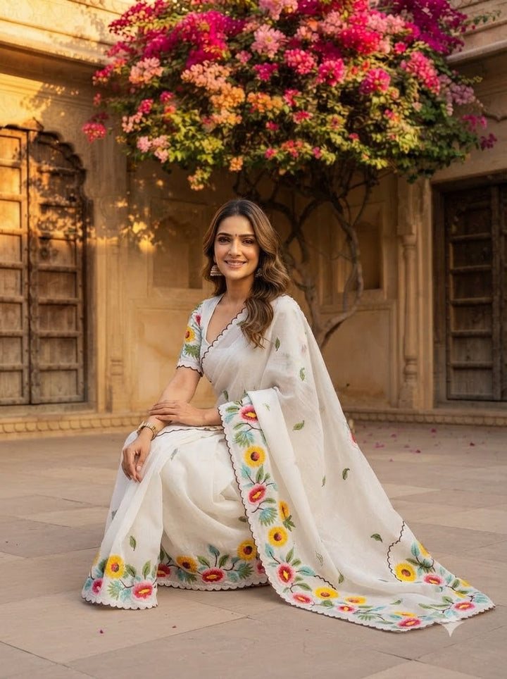 Meadow Sonnet Georgette Designer Saree