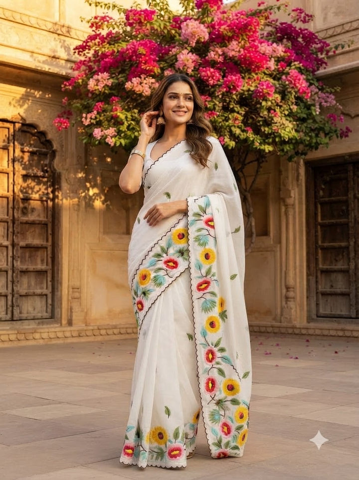 Meadow Sonnet Georgette Designer Saree
