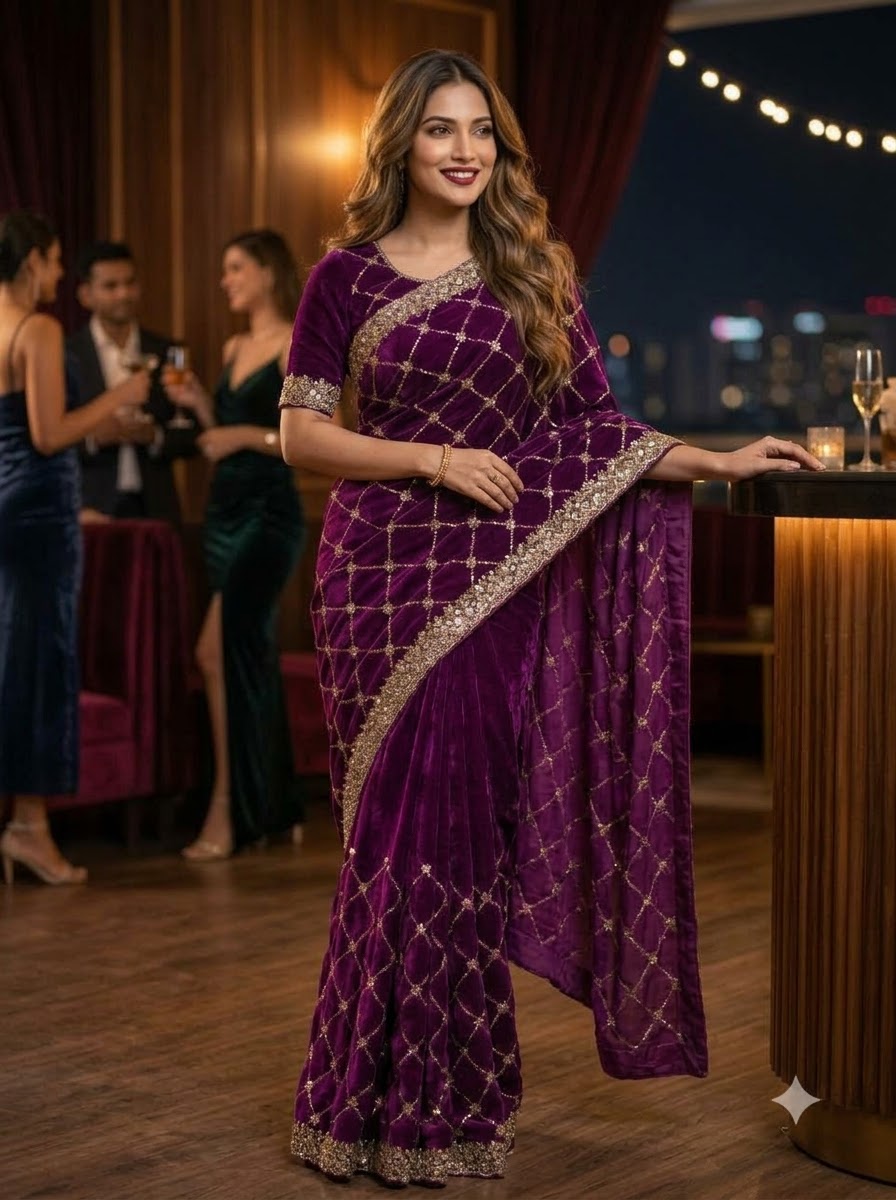Spotlight Queen Silk Saree with Cutdana Work