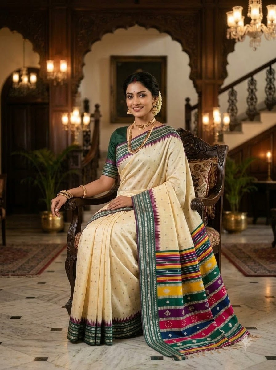 Imperial Grace Premium Semi Assam Silk Saree