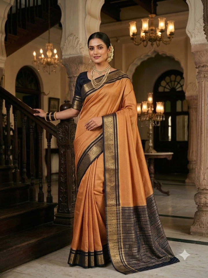 Royal Enchantress Mysore Crepe Silk ( Semi ) Saree