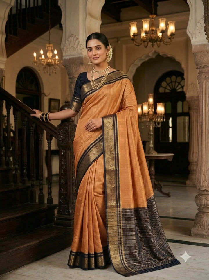 Royal Enchantress Mysore Crepe Silk ( Semi ) Saree