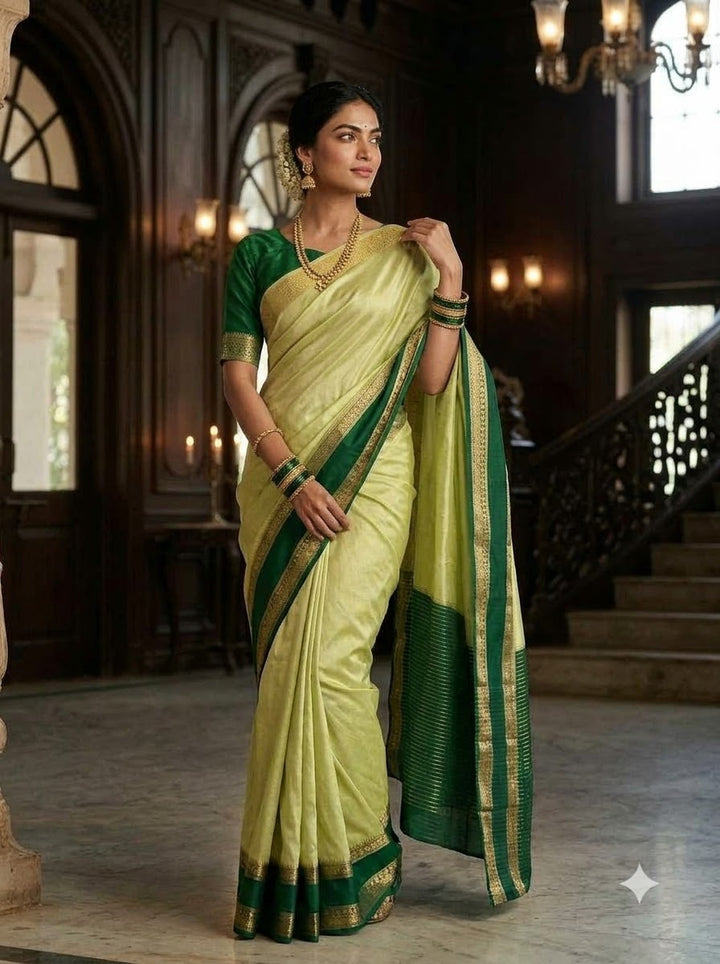 Royal Enchantress Mysore Crepe Silk ( Semi ) Saree