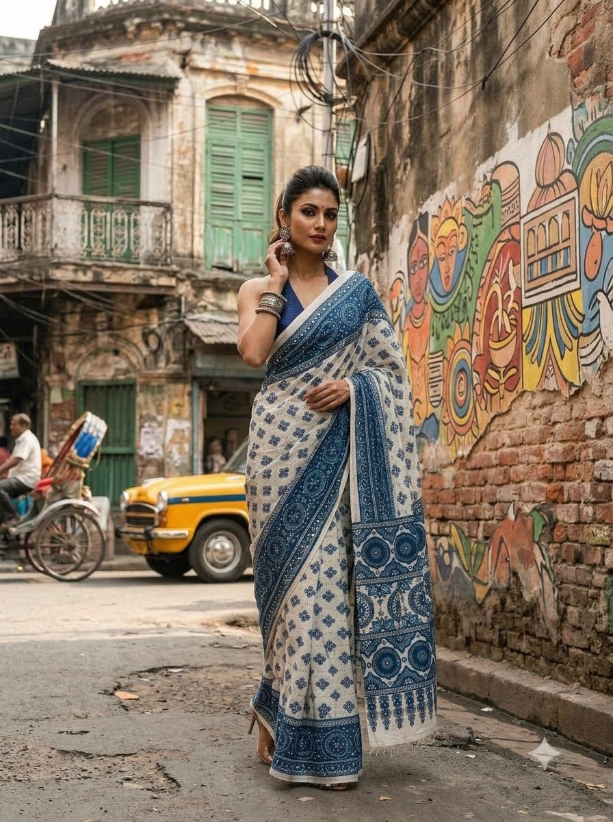 Pretty Obsession Modal Silk Saree With Mirror Work