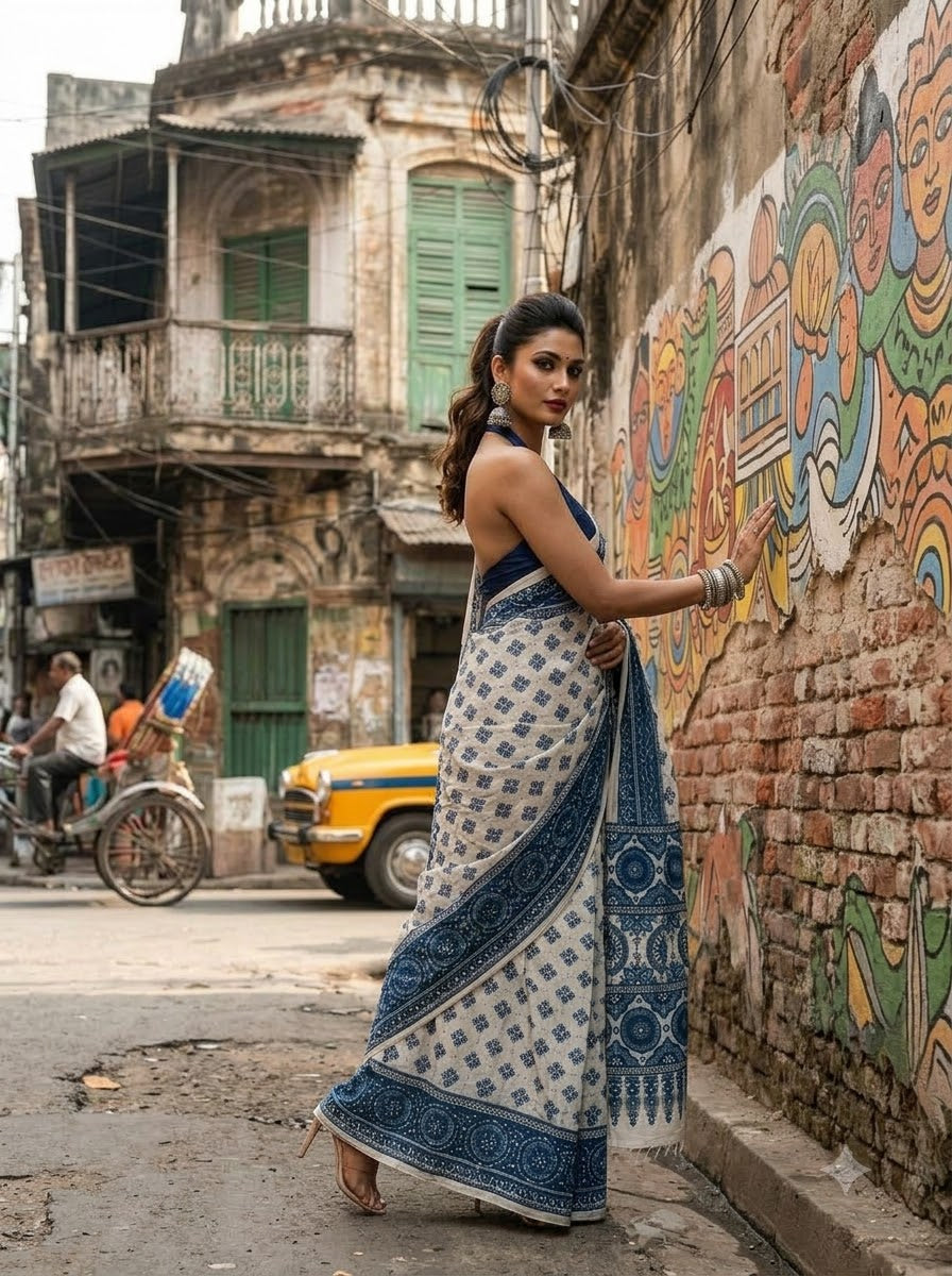 Pretty Obsession Modal Silk Saree With Mirror Work