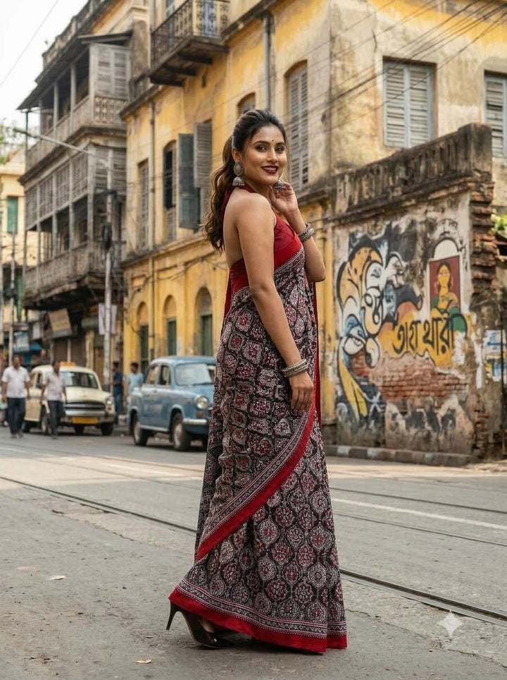 Pretty Obsession Modal Silk Saree With Mirror Work