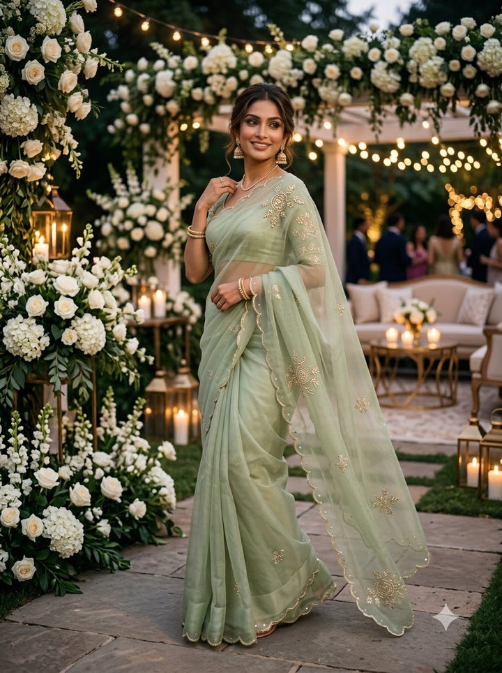 Wink of Love Chiffon Saree