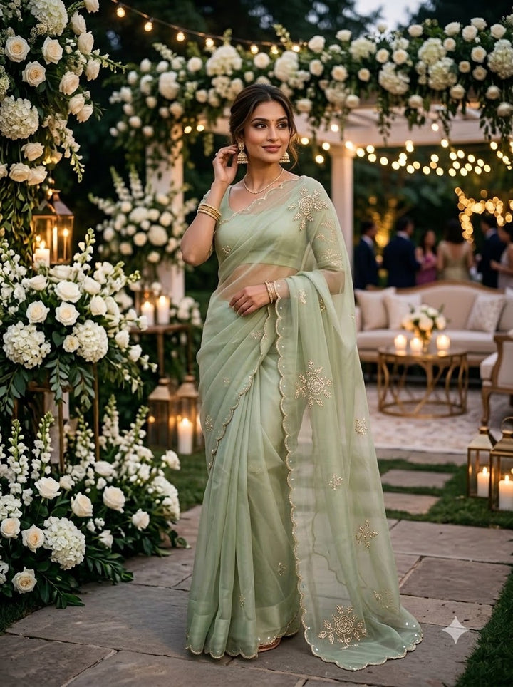 Wink of Love Chiffon Saree