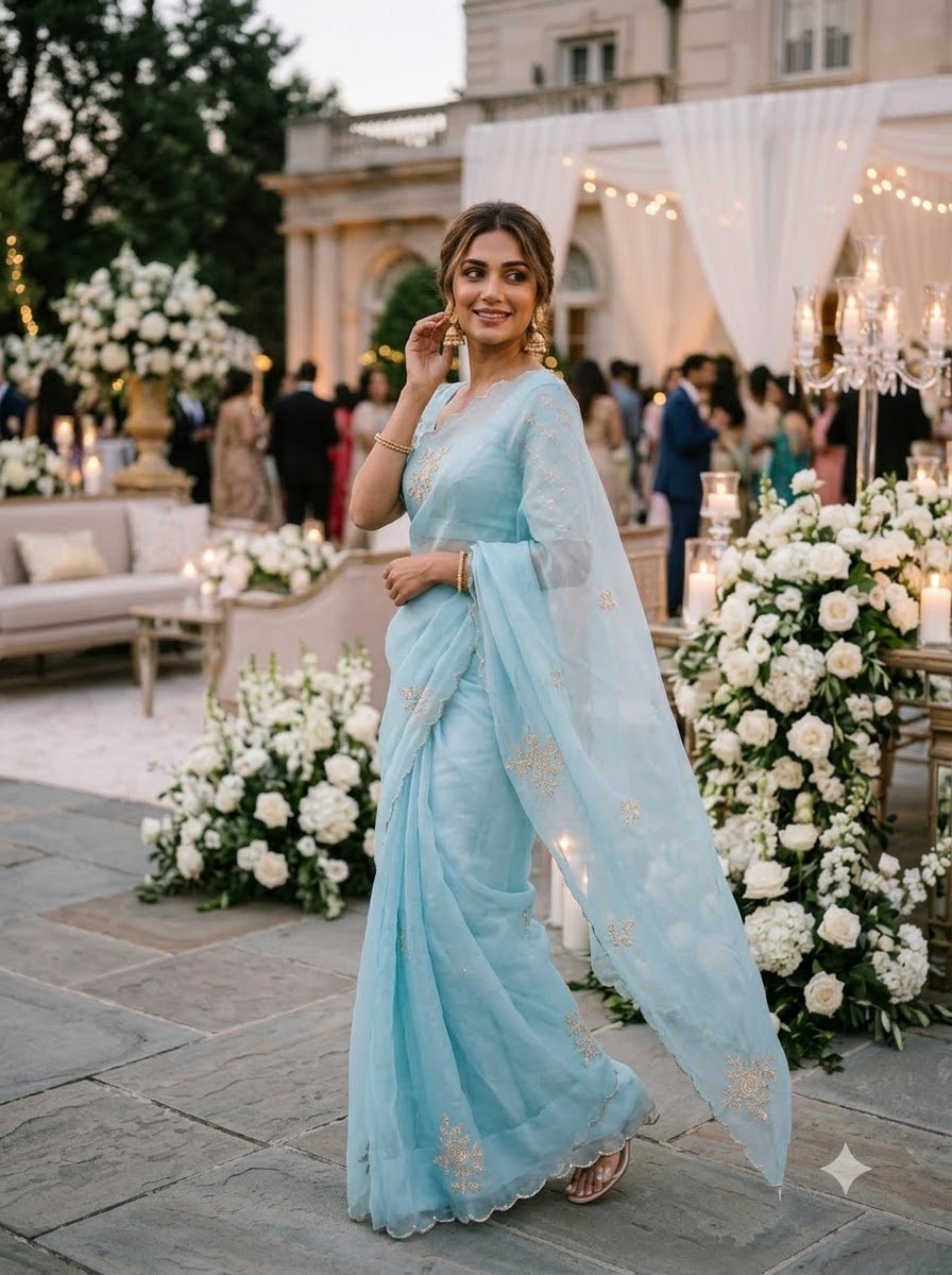 Wink of Love Chiffon Saree