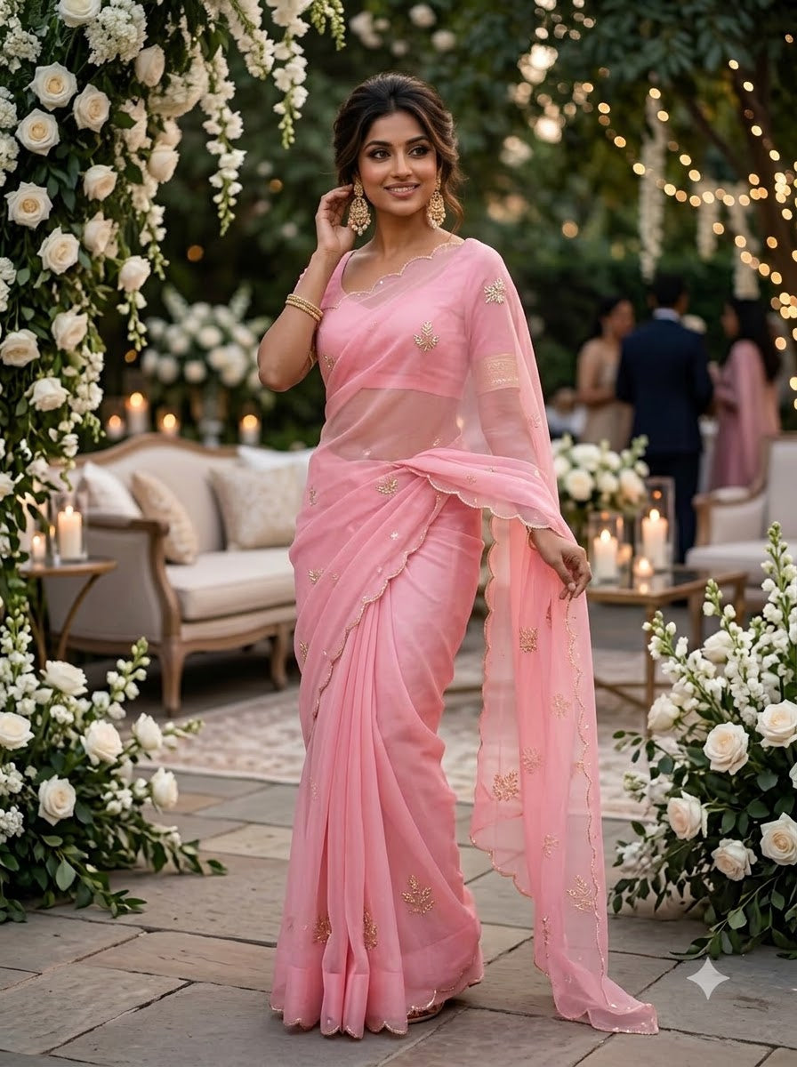 Wink of Love Chiffon Saree