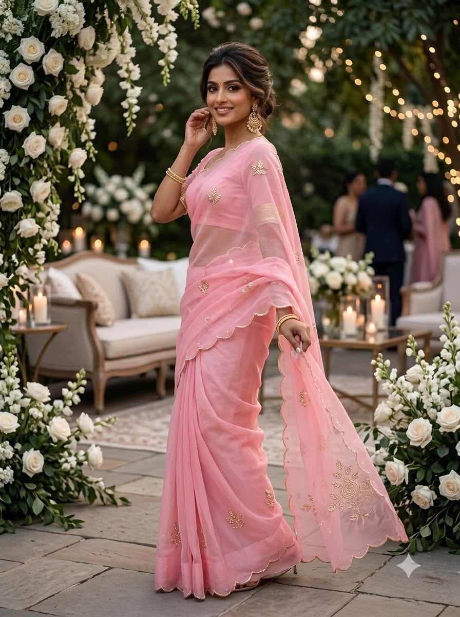 Wink of Love Chiffon Saree