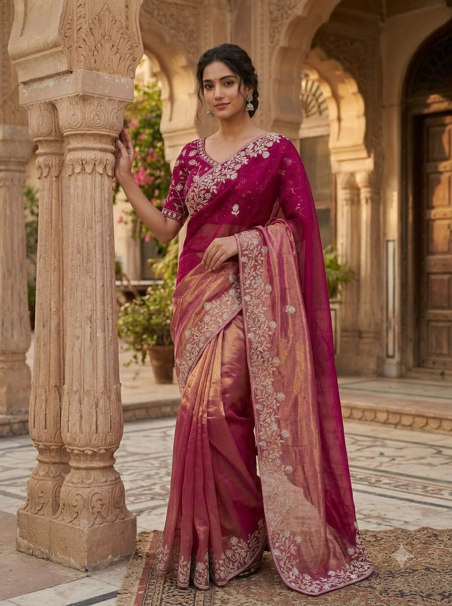 Be My Universe Fancy Silk Saree