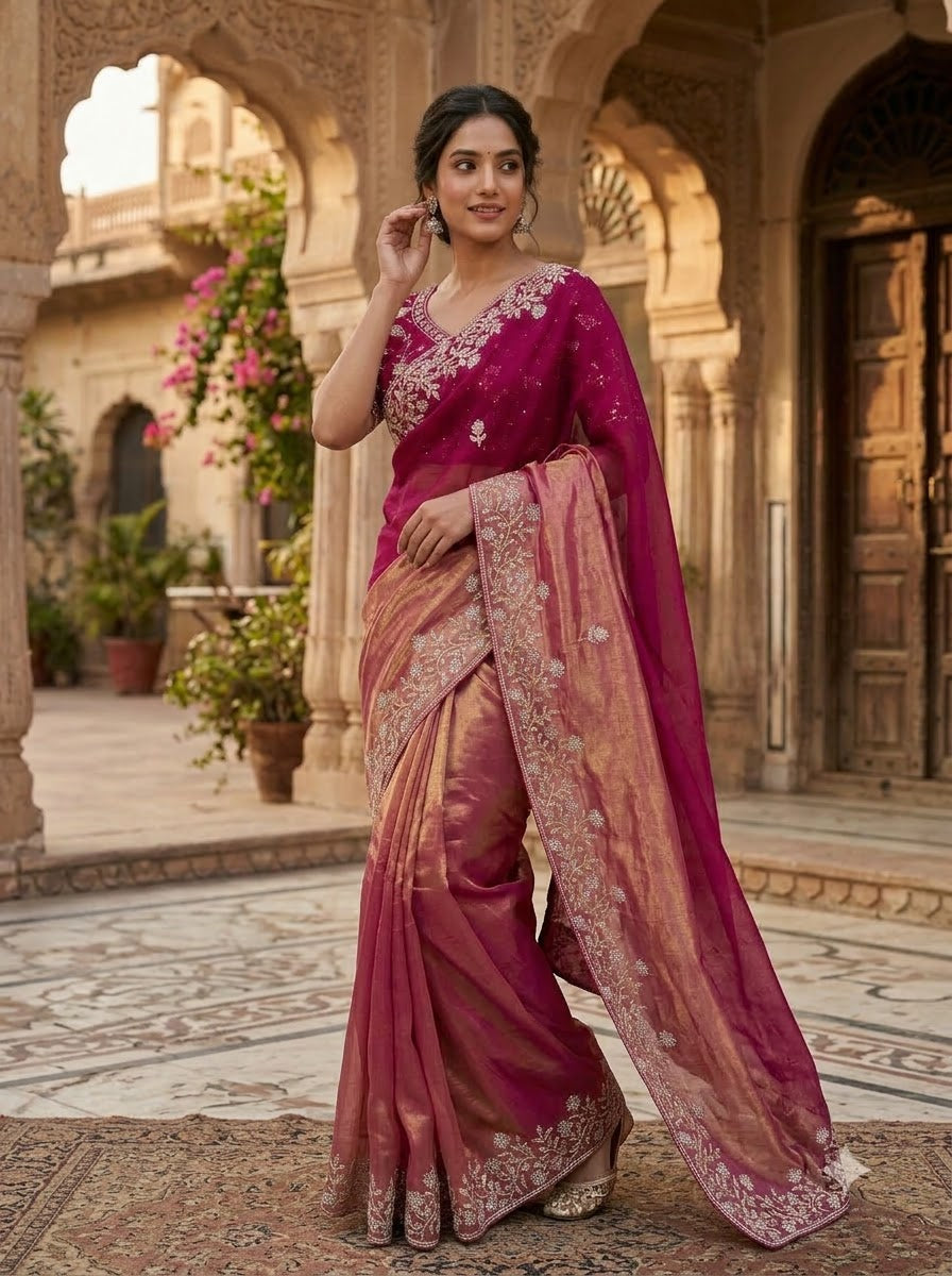 Be My Universe Fancy Silk Saree