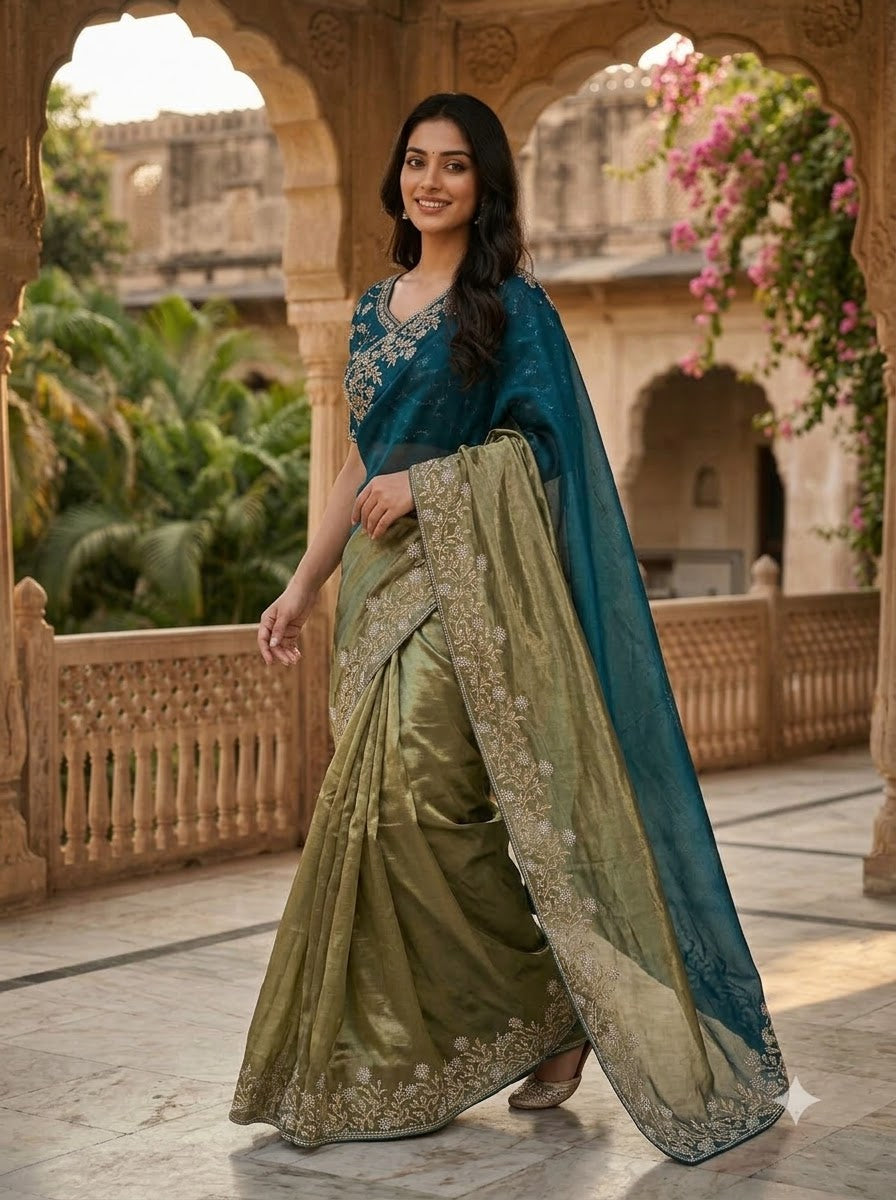 Be My Universe Fancy Silk Saree