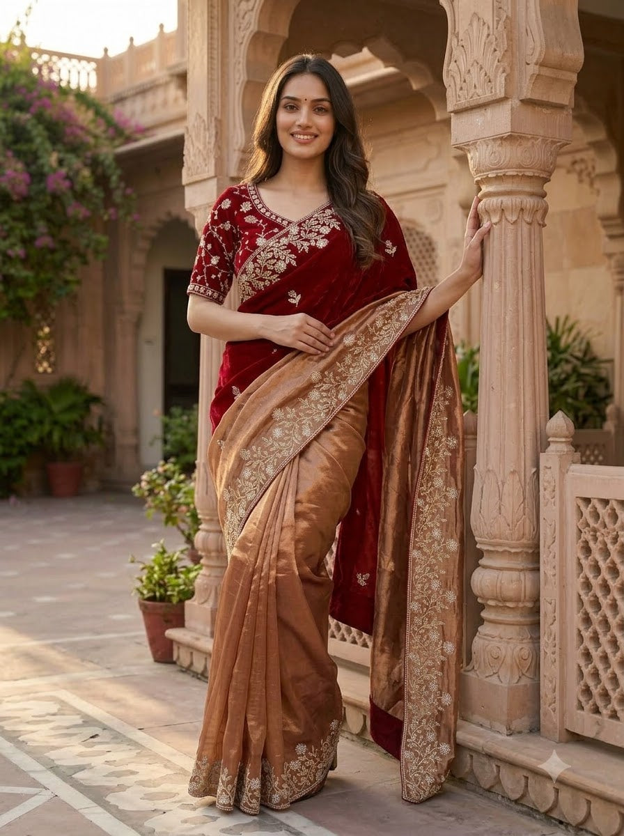 Be My Universe Fancy Silk Saree