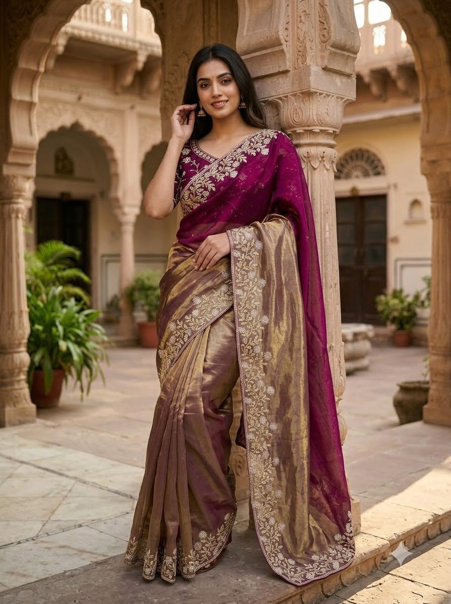 Be My Universe Fancy Silk Saree