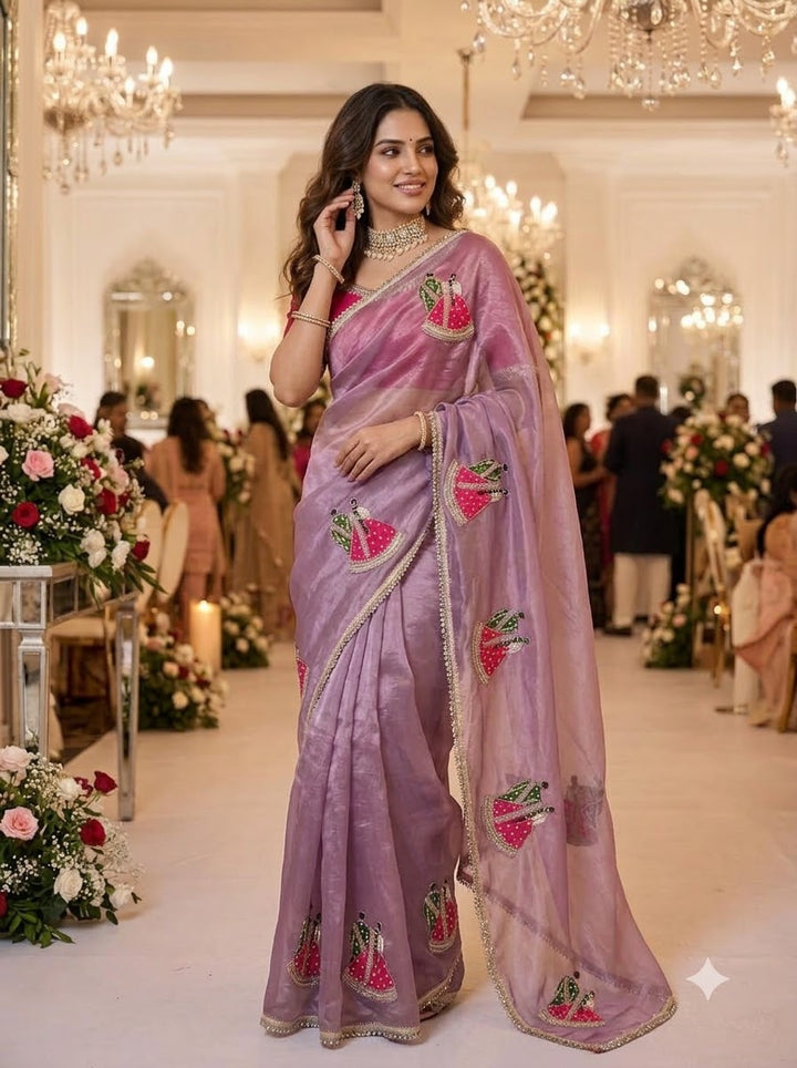 Shaadi Sargam Fancy Silk Saree with Cutdana Work