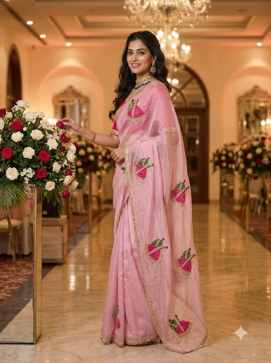 Shaadi Sargam Fancy Silk Saree with Cutdana Work