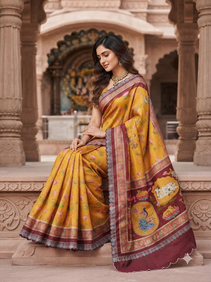 Madhabh Maya Designer  Banarasi Dola Silk Saree